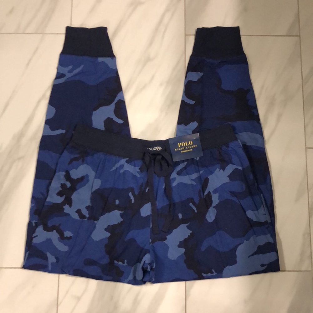 Men’s Polo Ralph Lauren Blue Camo Sleepwear Pants